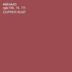 #9B4A4D - Copper Rust Color Image